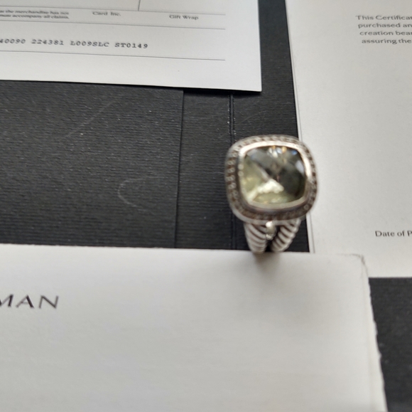 David Yurman Pave and Sage Ice Ring - Picture 5 of 6
